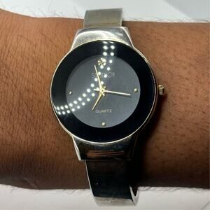 Silver Studio Time Cuff Watch
